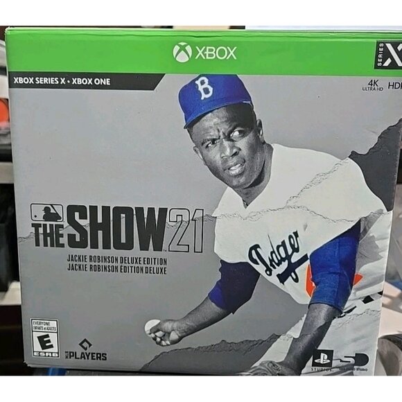 MLB The Show 21, Jackie Robinson Deluxe Ed. Xbox One, New Open Box Sealed Game